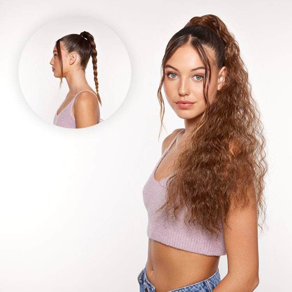 Shayla-Mixed Brown Ponytail Extension Hair curly style insert name here Inh